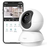 Tapo TP-Link Tapo C200, cámara Wi-Fi de seguridad para el hogar con giro / inclinación, 1080p, audio bidireccional, control remoto, funciona con Alexa